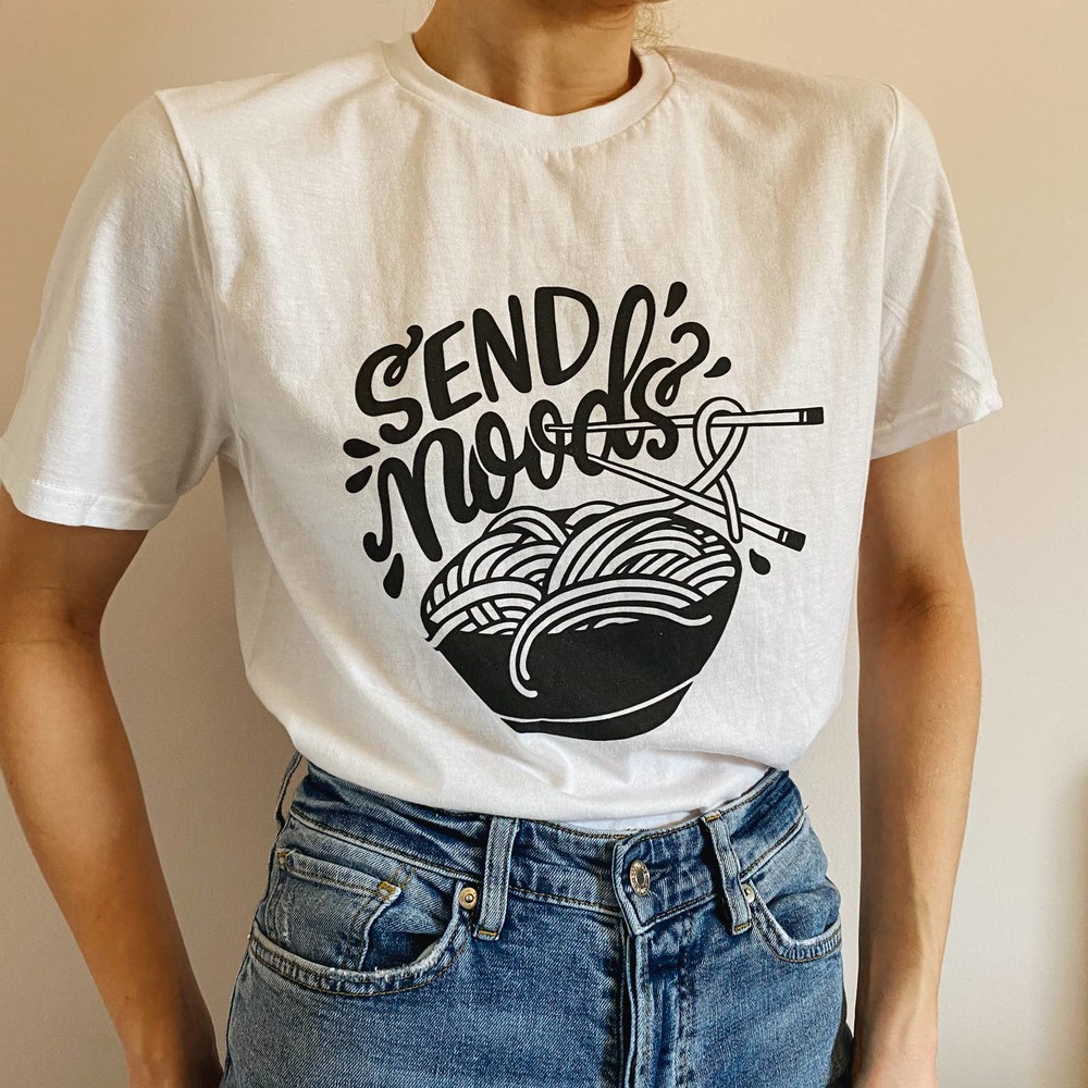 Send Noods Ramen Bowl Humor Graphic Tee